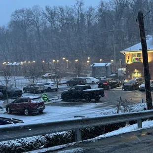 Parking at Conti's Pizzeria