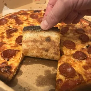 Gluten free pepperoni pizza