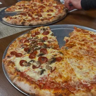 Yummy, "the bomb" Conti's Pizza.