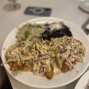 Fish tacos ($17)