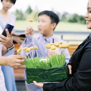 Love the presentation of the chicken bites! PC: dittophotography