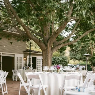 Venue setup (Gamble Garden in Palo Alto)