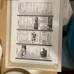 Menu pic