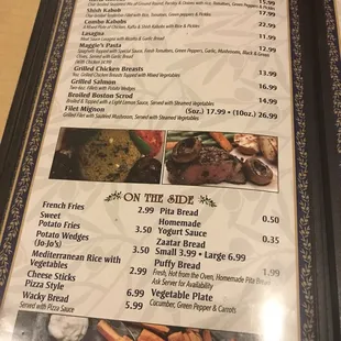 oysters and mussels, menu