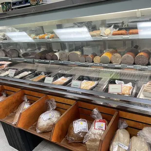 a variety of deli items