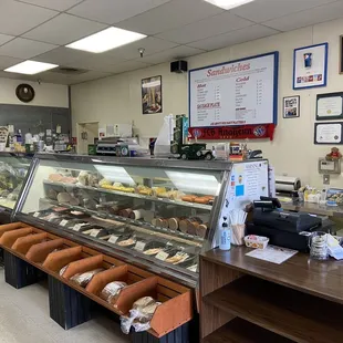 The deli and front counter