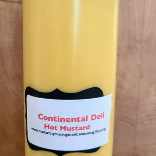 Sells their Hot Mustard &amp; you can return for free refills