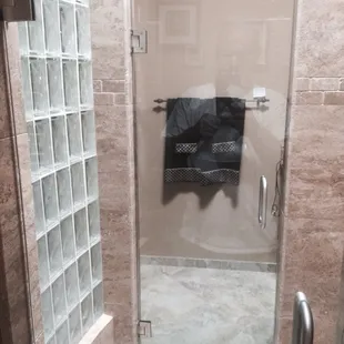 3/8" heavy shower door