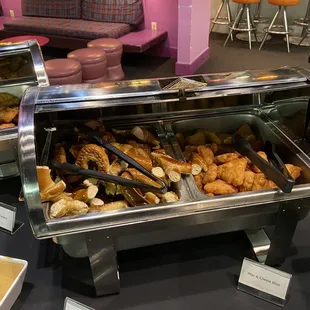 interior, chicken wings and fried chicken