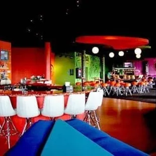 Pool tables are back and to the right.