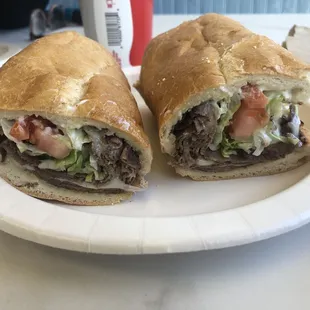 This is a steak in the cheese sub with extra steak.