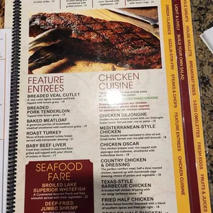 menu, ribs