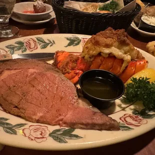 Lobster and prime rib