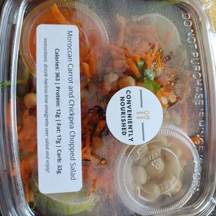 Great dressing on the moroccan salad