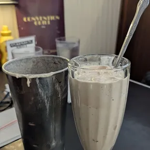 Chocolate fudge and brownie malt.