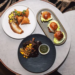 plates of food on a table