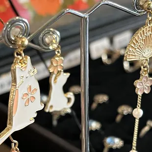 Earrings.