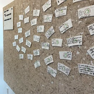The 'pay it forward' wall lets you give a stranger a hot beverage and a few warm words of encouragement.