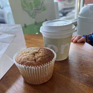 Blueberry muffin and small house blend