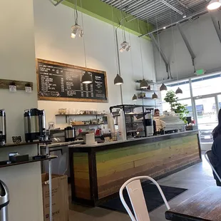 Menu and front entrance