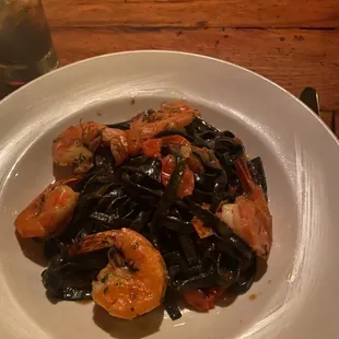 Squid ink pasta