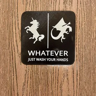 Awesome restroom signage