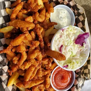 Clam strip basket.