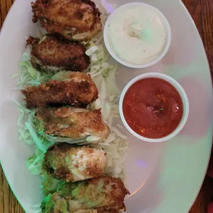 Half order Oysters pan fried-$15.99