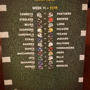 Come here to watch every American Football Game this season!