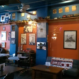 My view through the glass of the locked cool room.