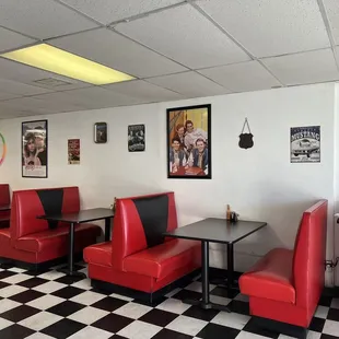 a black and white checkered floor