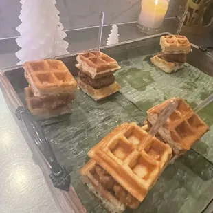 Chicken waffles