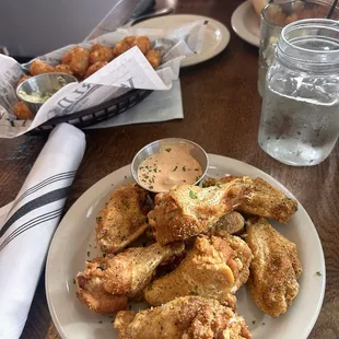 Cheeesteak Dry rub wings