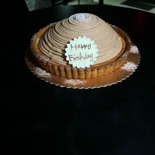 Mont Blanc Chestnut Cake