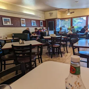 Board games are in the back corner