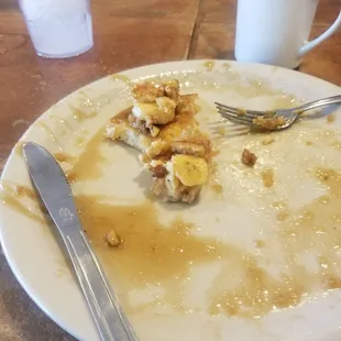 Was too ravenous to take a photo before demolishing these delicious, fluffy, and huge pancakes.