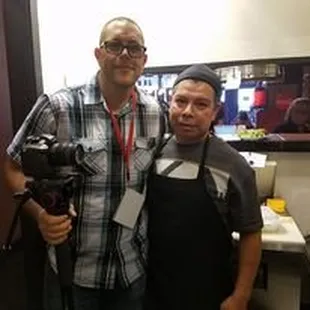 Shooting a promo for a local restaurant in Fresno