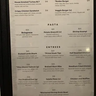 menu, sandwiches