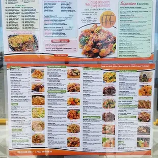 This photo represents the menu on 4/10/2023. For a zoomed in view, please double-click.