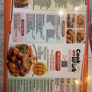 New menu