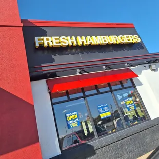 Outside of building.