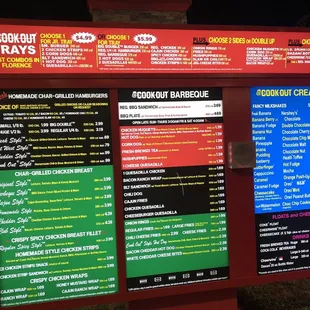 Menu With Available Prices