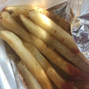 Half way cooked fries - aka soggy fries