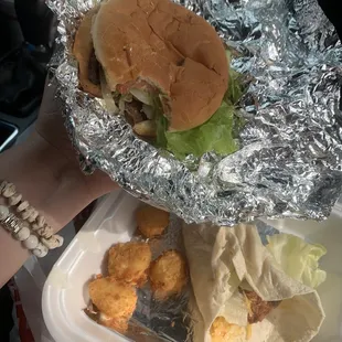 Small burger steak style