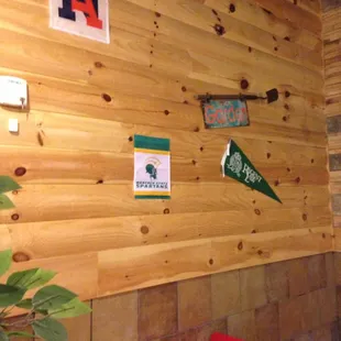 Some of their college banners in both pics.  Regent, Norfolk State, and ODU.