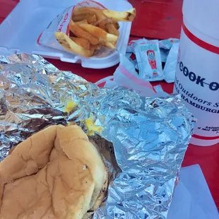 "Cheddar Style" Char-Grilled Chicken Breast. Get the special seasoning with your fries.