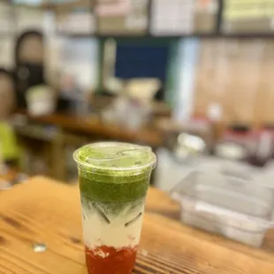 Strawberry Matcha Latte