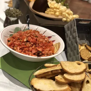Homemade bruschetta
