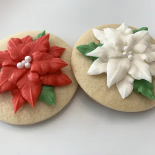 wo decorated sugar cookies