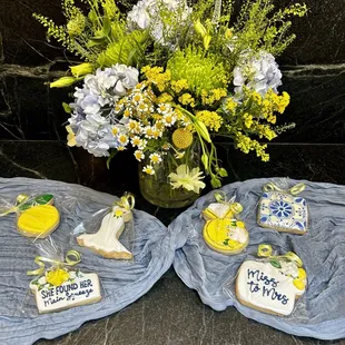 An assortment of cookies for my sister&apos;s bridal shower